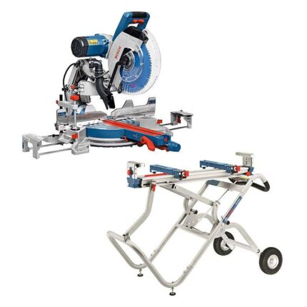 Bosch 0601B23600 GCM 12 GDL Professional 305mm Gehrungssäge - 2000W + GTA 2500W Professional Arbeitsständer 0601B12100
